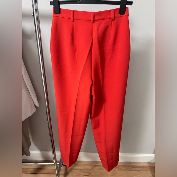 COLLUSION Tailored Straight Leg Red Pants in Size 4 - Picture 4 of 13